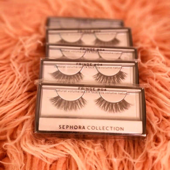 Sephora collection Fringe #04 natural volume lashes black - 5 pair bundle - Picture 1 of 4